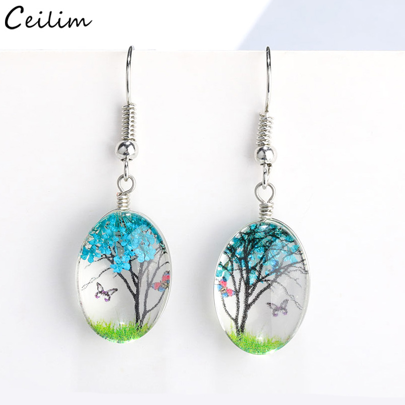 Dried Flower Bulk - Pendientes colgantes de flores secas para