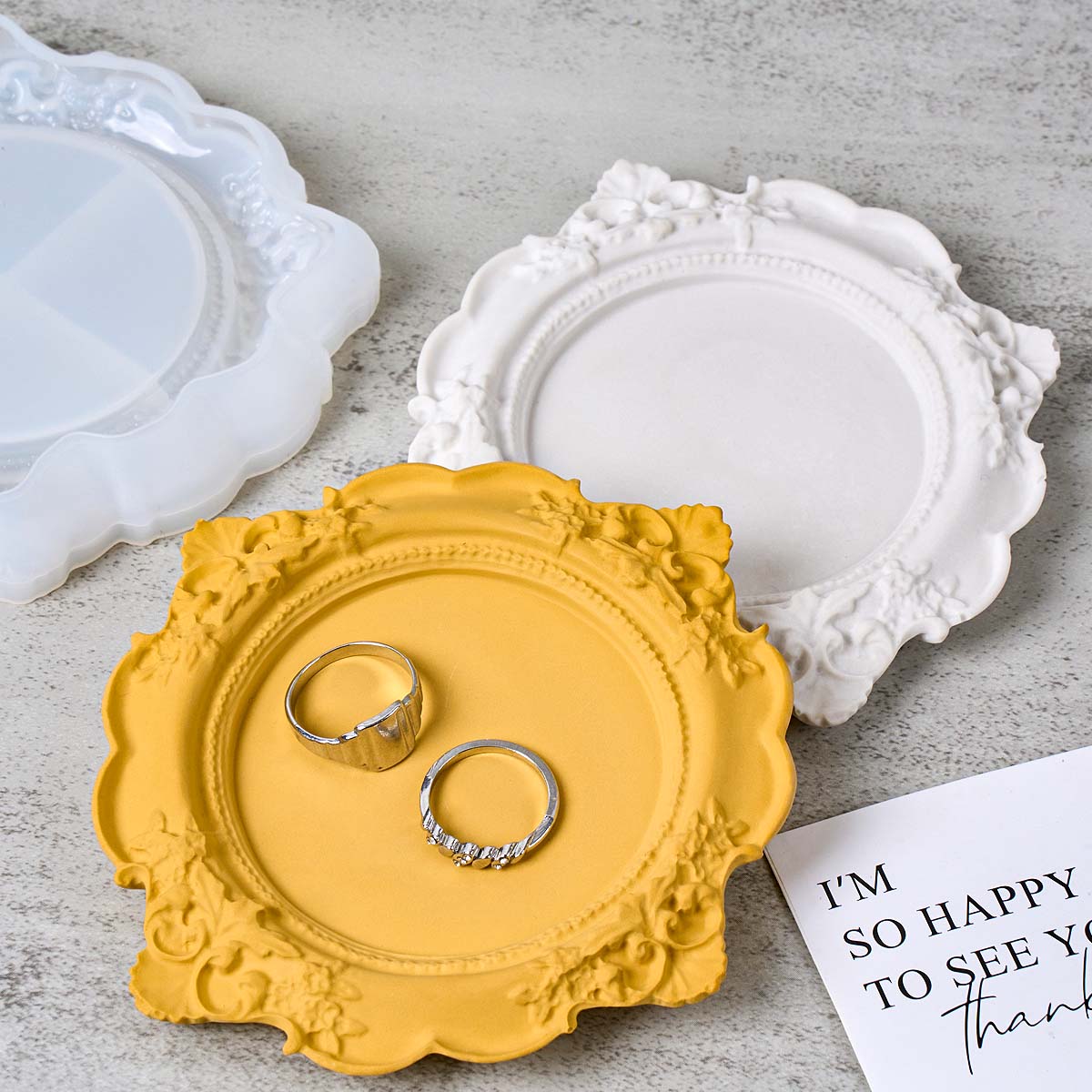 Coaster Mold Round - Molde de silicona redondo para bandeja
