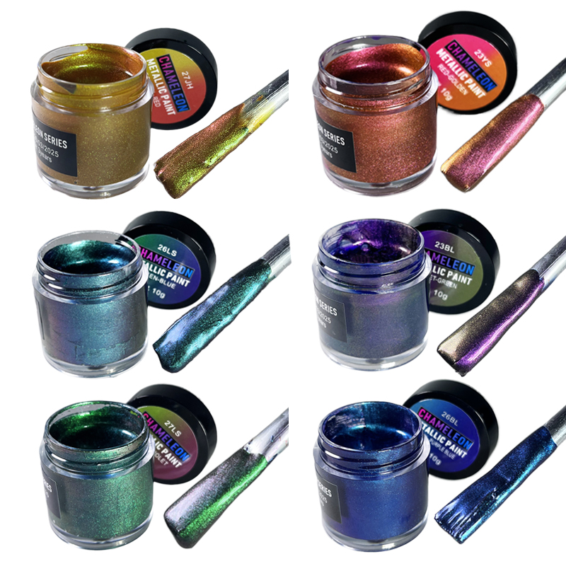 Resin Pigment Set - Juego de pintura acrílica metálica camaleón