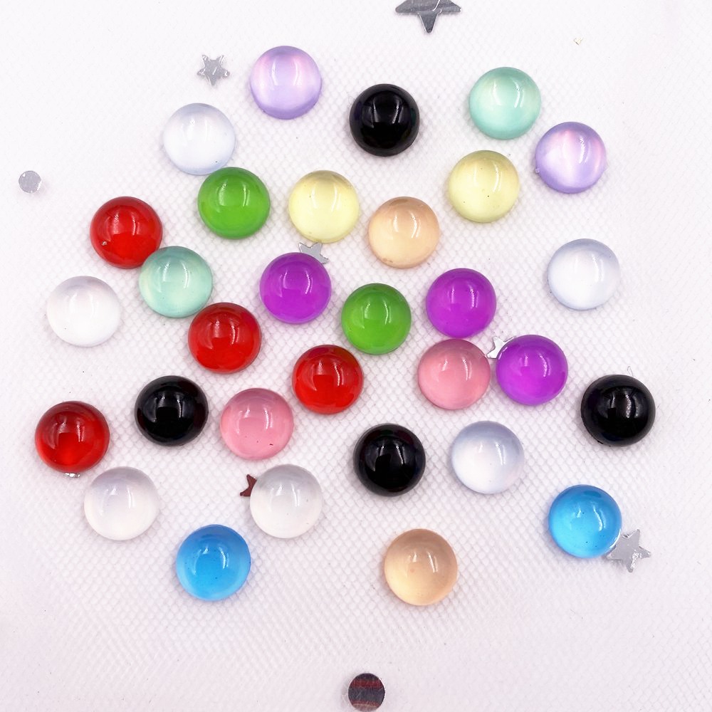 Resin Crafts - Gemas redondas de resina de ojo