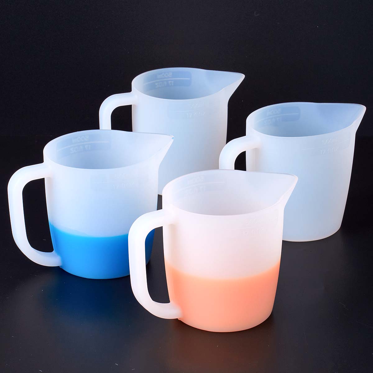 Mixing Cup Silicone - Taza medidora de silicona de 500ML