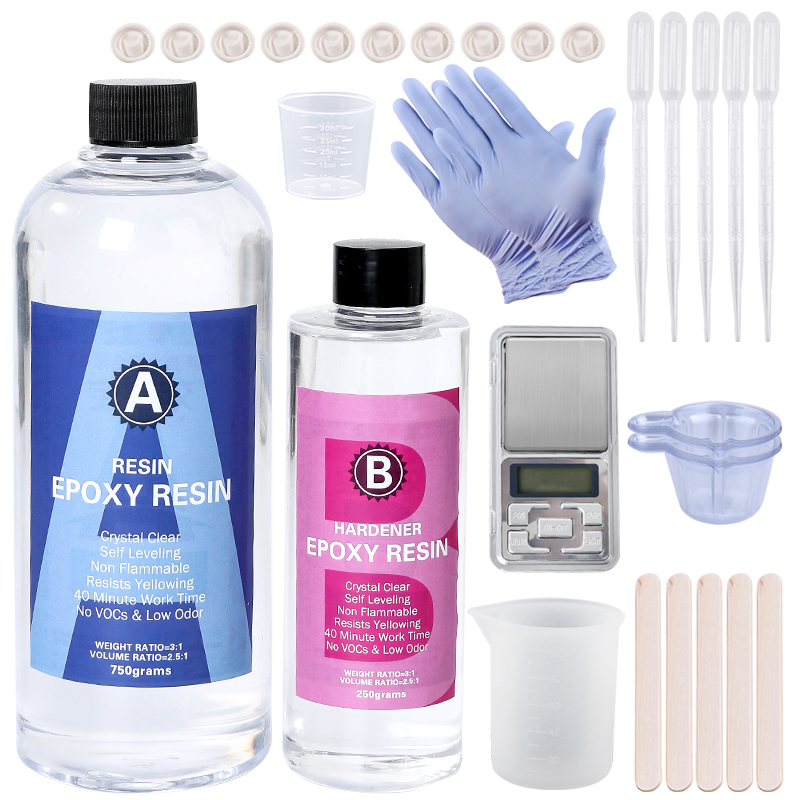 Mixing Cup Silicone - Kit de resina epoxi transparente, fácil