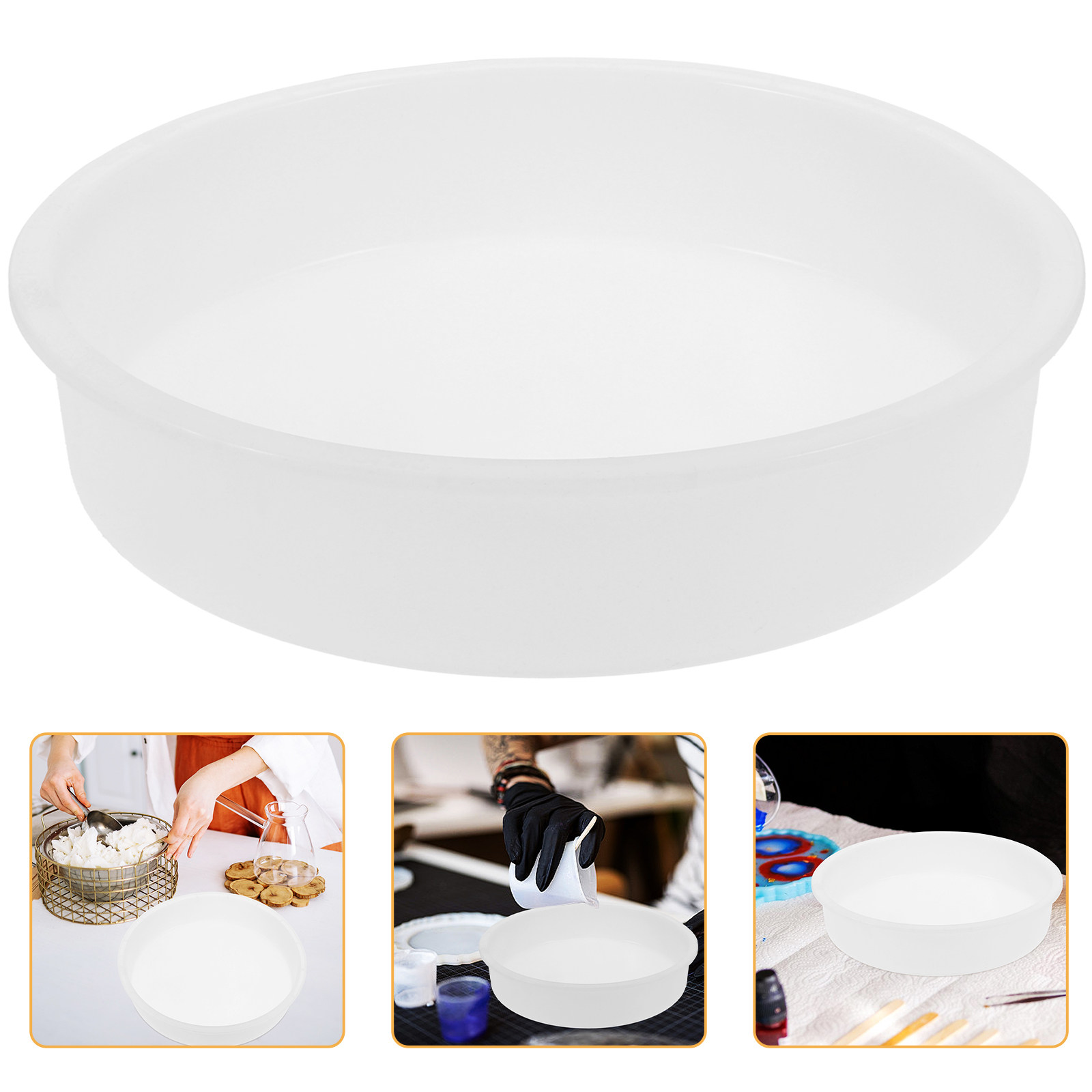 Coaster Mold Round - Molde de silicona para posavasos, moldes