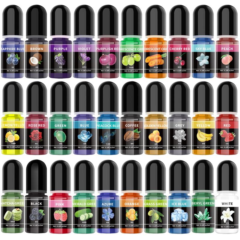 Resin Pigment Set - 5ml/botella de pigmento de resina epoxi,