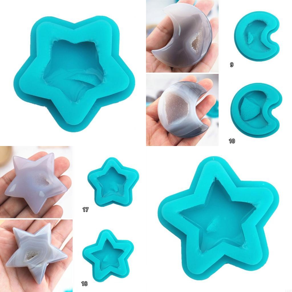 Geode Mold Silicone - Moldes silicona para piedras preciosas, molde