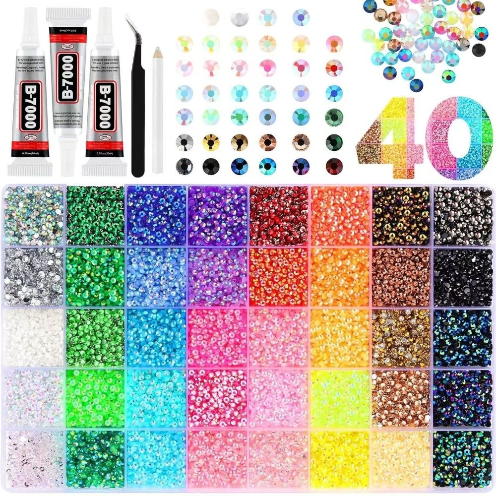 Resin Craft Material - Kit de diamantes de imitación de