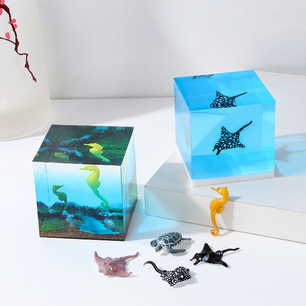 Resin Craft Material - Figuras de acción de animales marinos