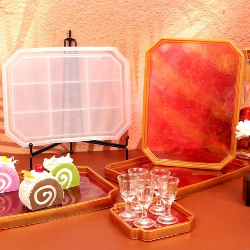 Geode Mold Silicone - Bandeja soporte para pasteles resina silicona,