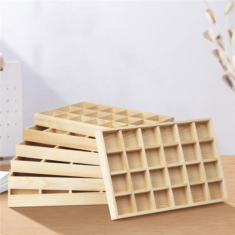 Wood Ring Blank - Bandejas organizadoras de joyería de madera,