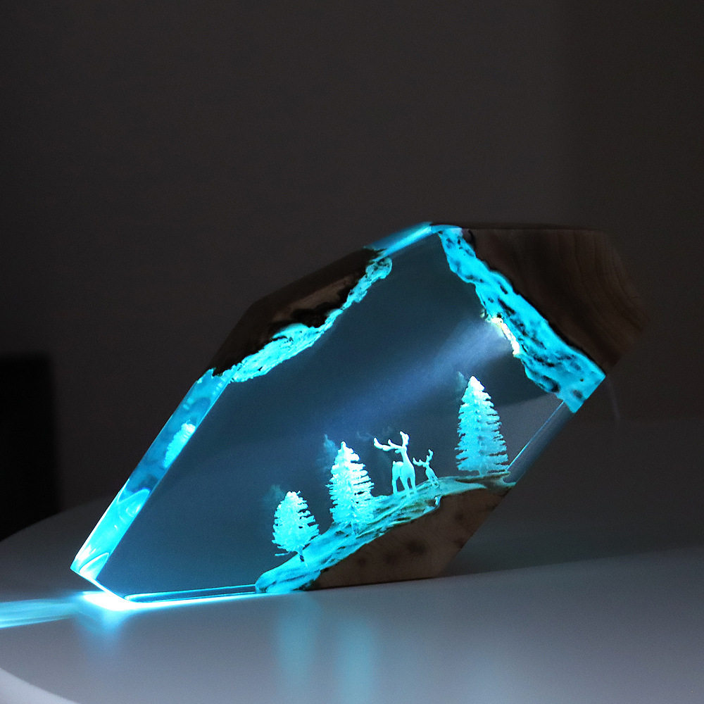 Resin Crafts - Adorno Luminoso Personalizado de Hada del