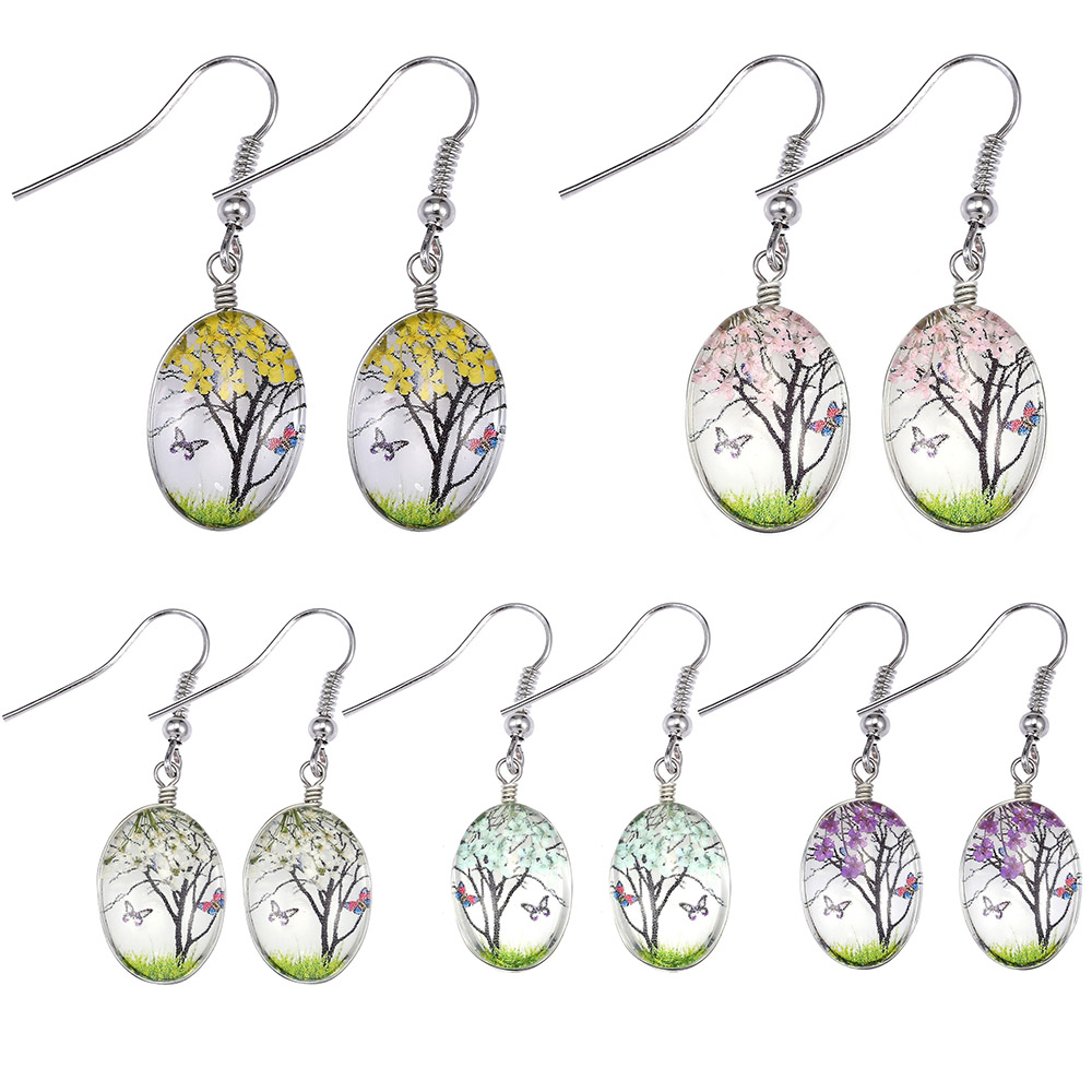 Pendientes colgantes de flores - Dried Flower Bulk reseña y precio