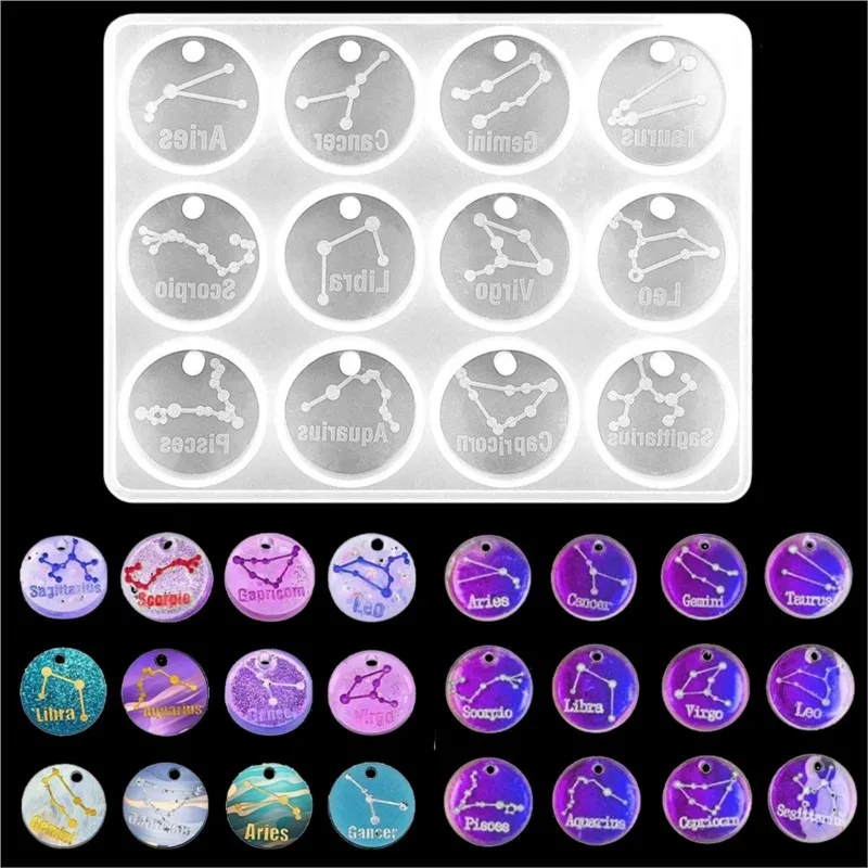 12 moldes de resina de constel - Resin Craft Material reseña y precio