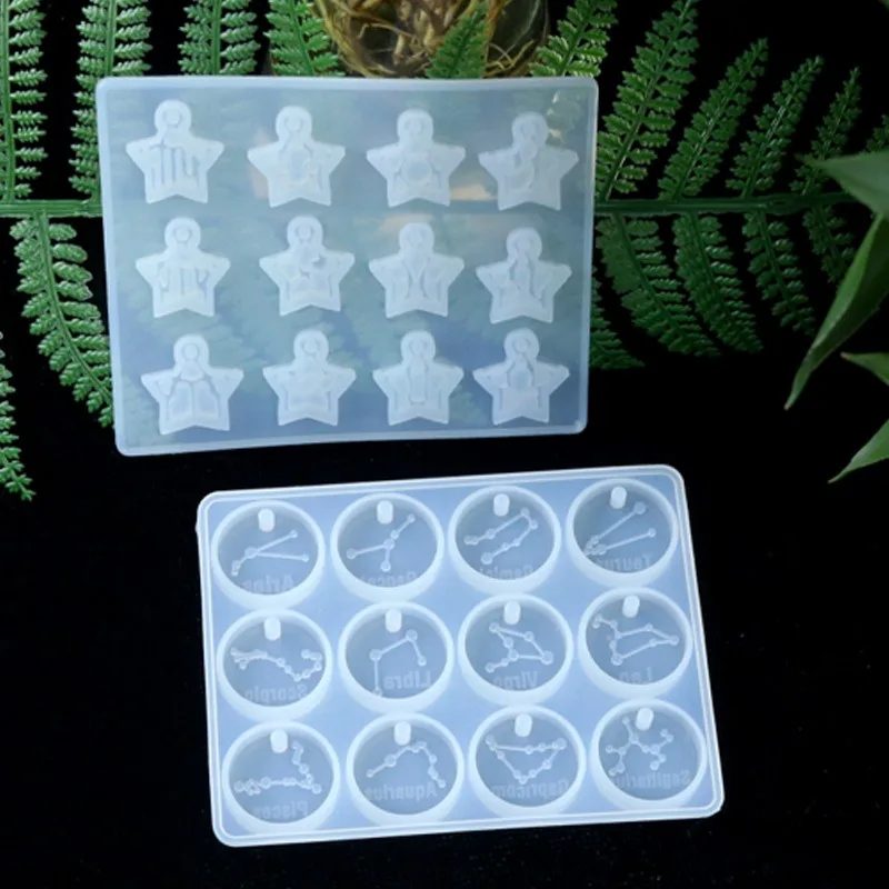12 moldes de resina de constel - Resin Craft Material reseña y precio