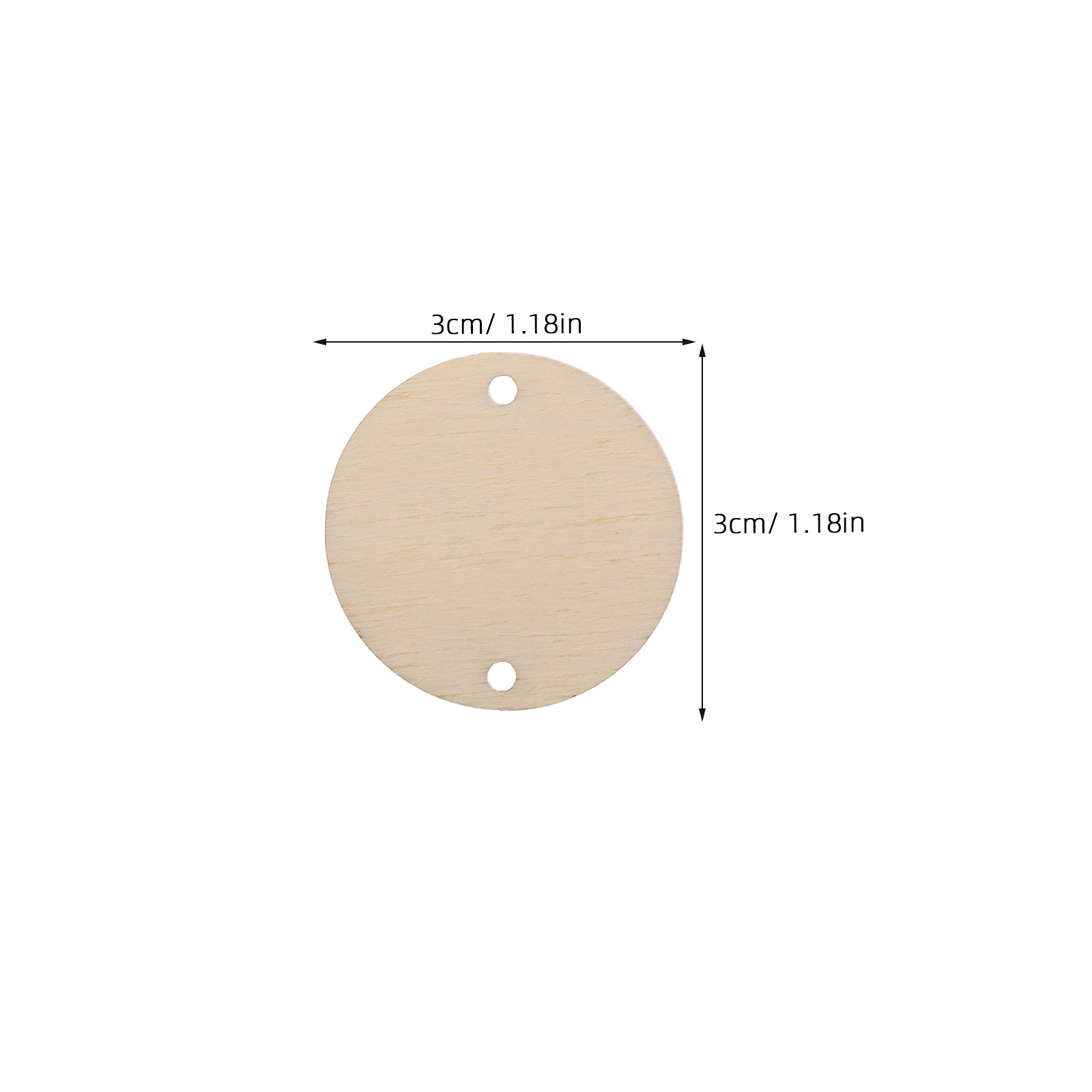 100 Etiquetas Redondas de Made - Wood Ring Blank reseña y precio