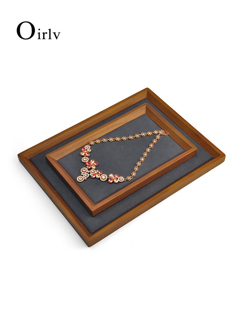 Oirlv-bandeja para presentació - Wood Ring Blank reseña y precio