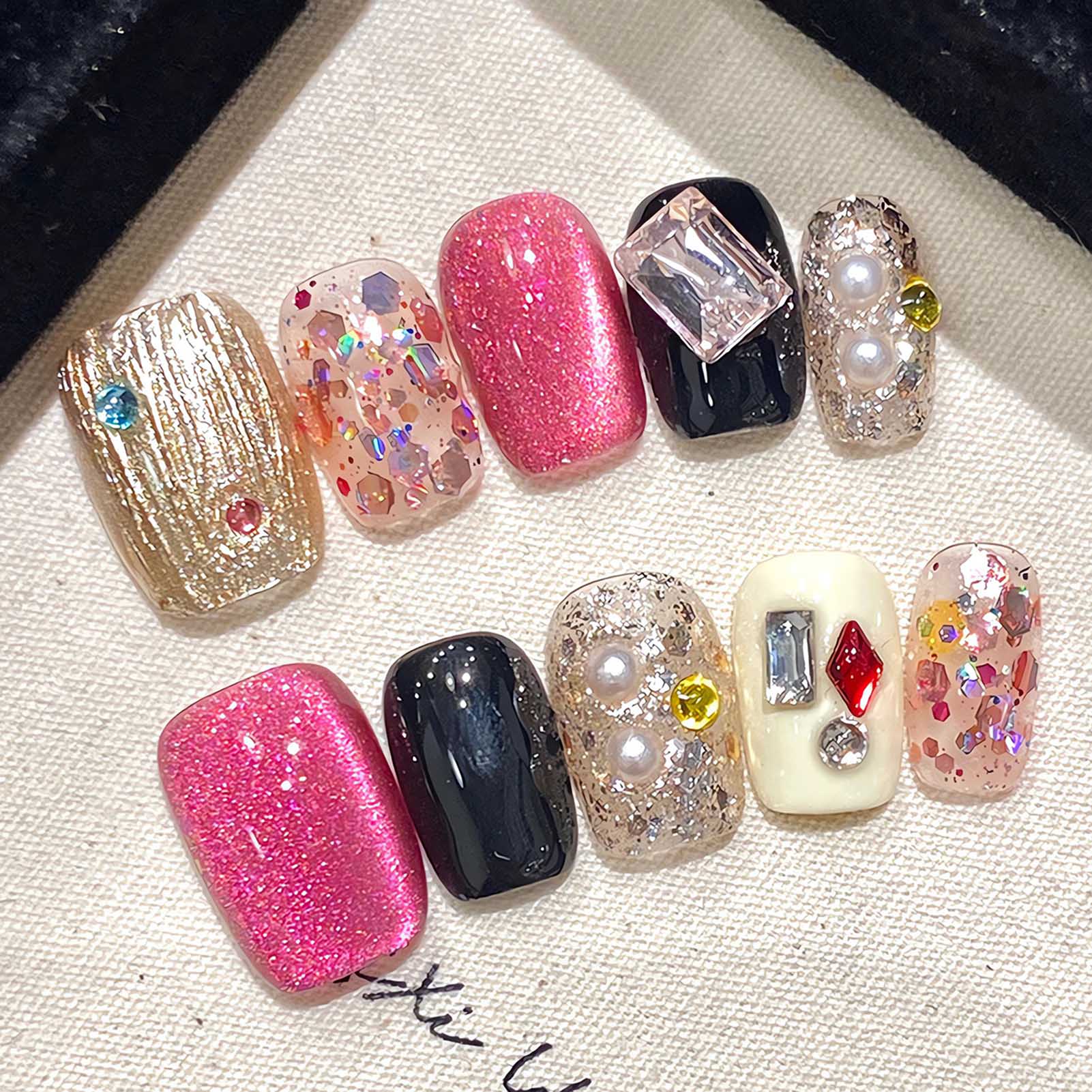 Uñas postizas hechas a mano, U - Resin Craft Material reseña y precio