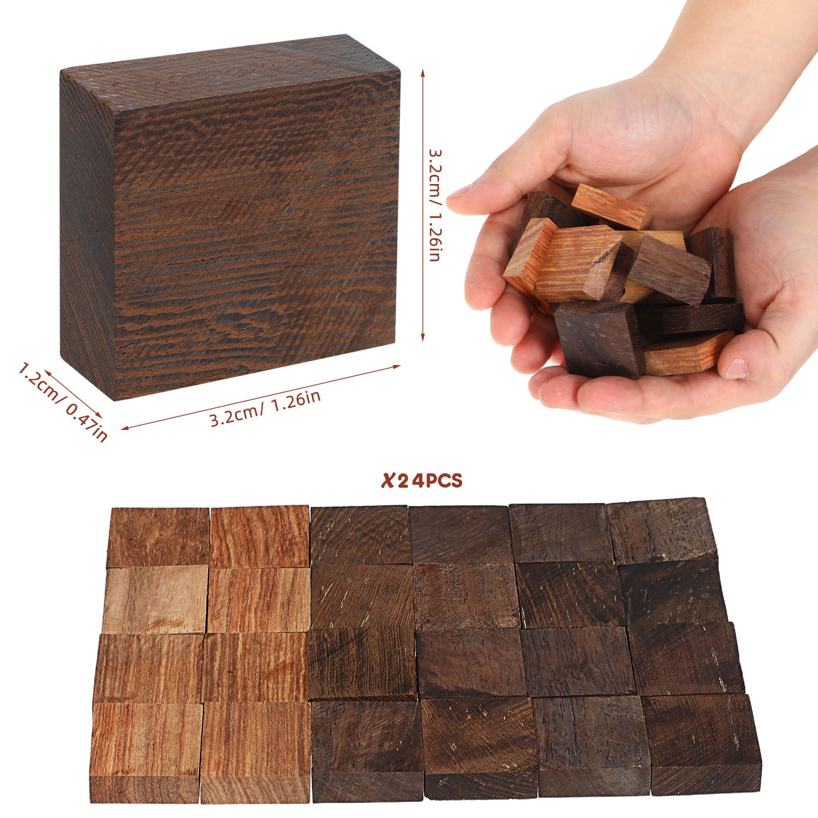 24 Piezas de Anillos de Madera - Wood Ring Blank reseña y precio