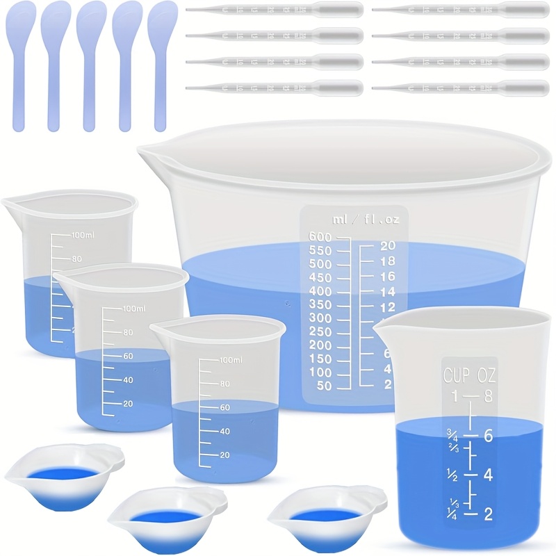Tazas Medidoras de Silicona pa - Mixing Cup Silicone reseña y precio