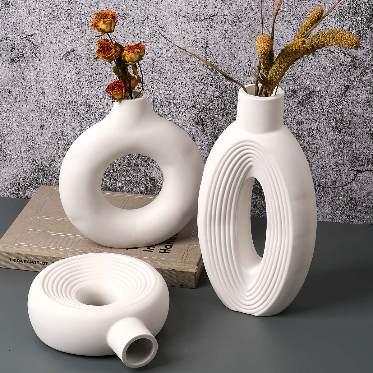 Florero de rayas nórdicas, mol - Resin Craft Ideas reseña y precio