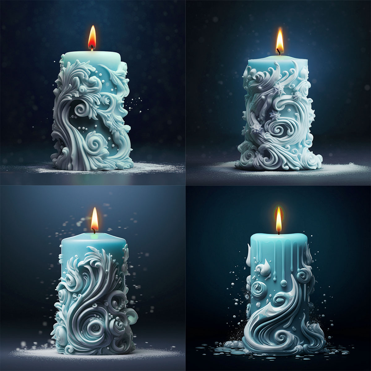 Molde de vela de silicona cilí - Resin Ocean Wave Mold reseña y precio