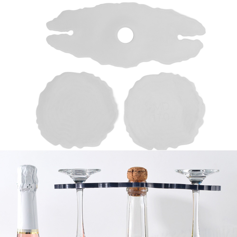 3 moldes de silicona de forma  - Geode Mold Silicone reseña y precio