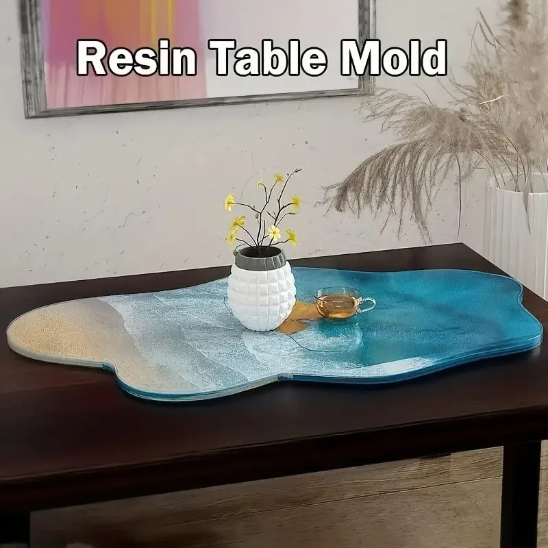 Molde de silicona grande de 61 - Resin Ocean Wave Mold reseña y precio