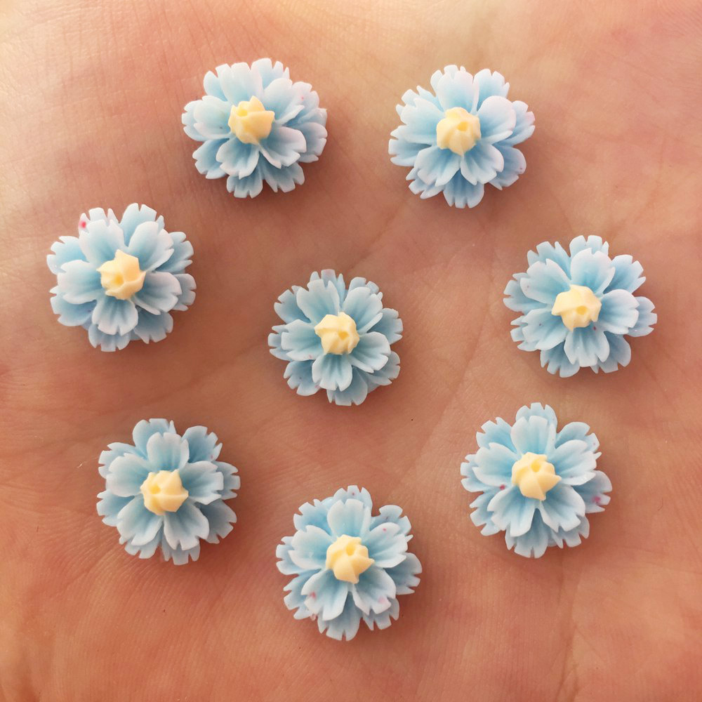 Nuevo 80 Uds resina 13mm flor  - Resin Craft Ideas reseña y precio