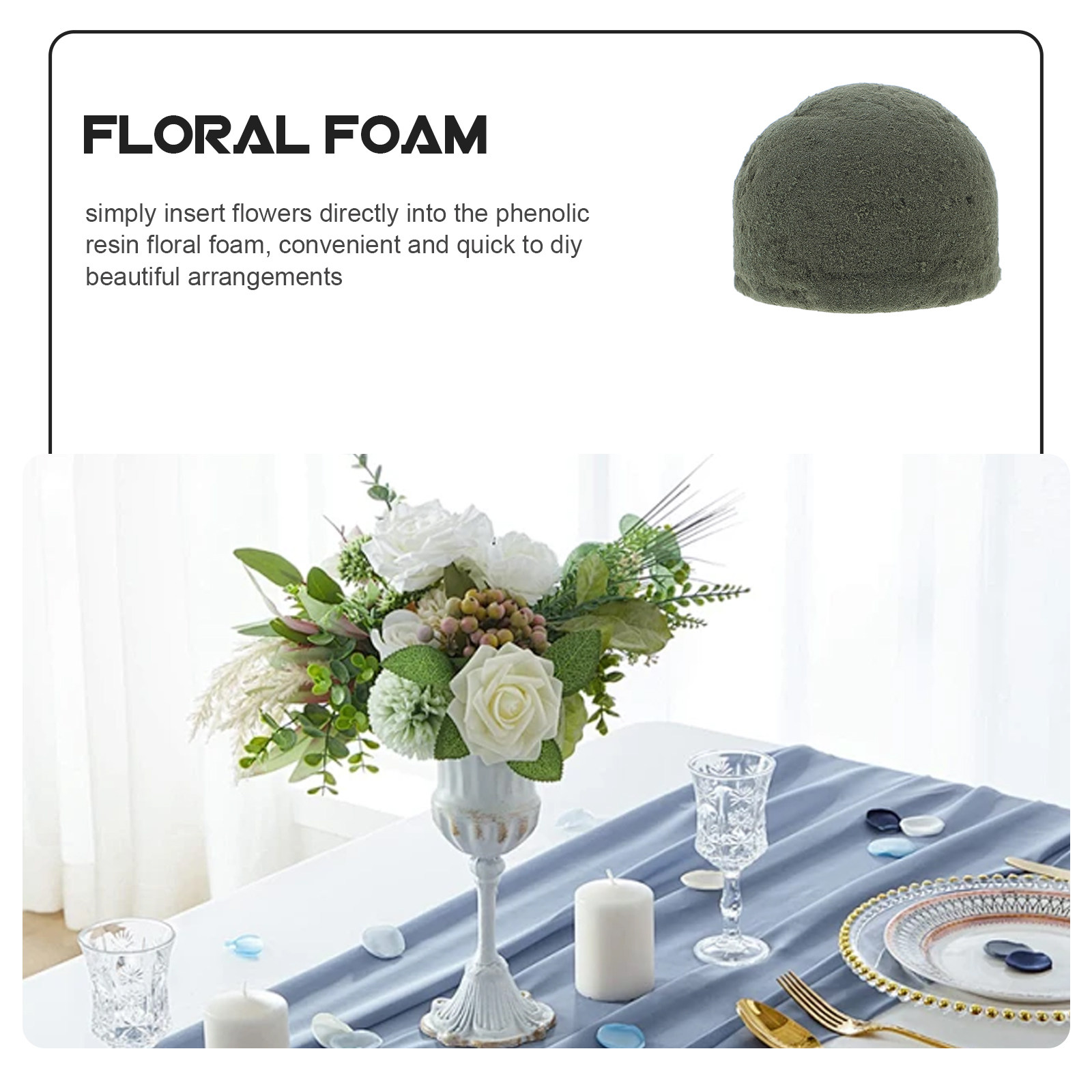 Espuma Floral en Forma de Medi - Resin Craft Projects reseña y precio