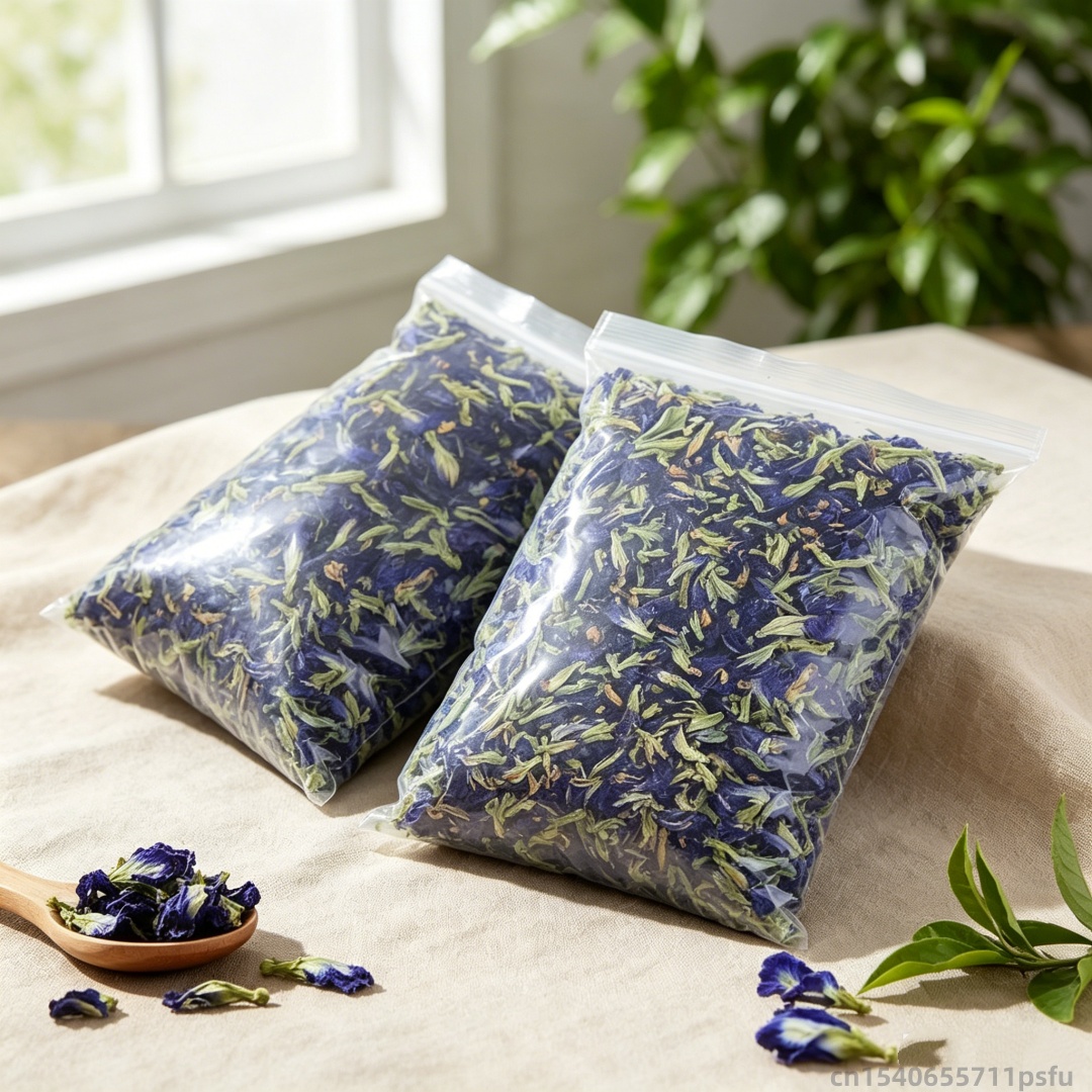 Flor de mariposa azul natural, - Dried Flower Bulk reseña y precio