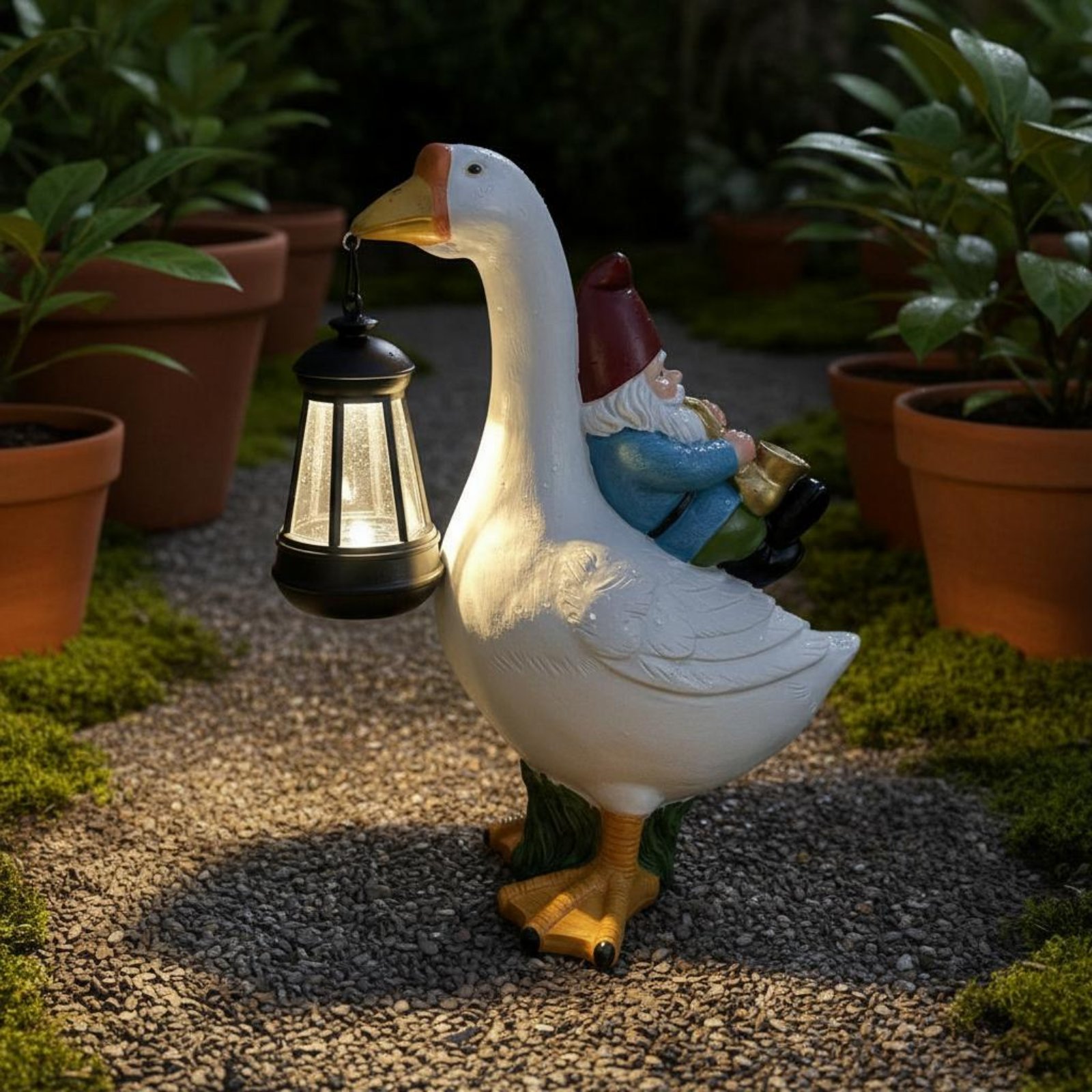 Estatua de Gnomo Montado en un - Resin Crafts reseña y precio