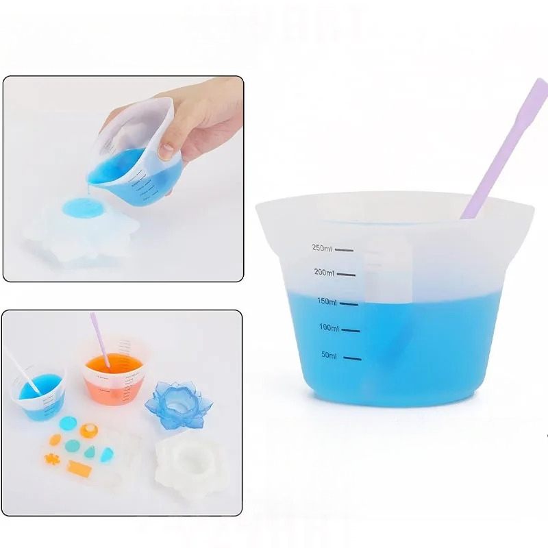 1 unidad de tazas medidoras de - Mixing Cup Silicone reseña y precio