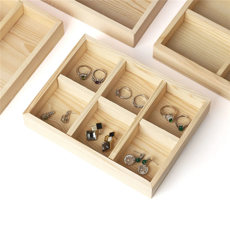 Bandejas organizadoras de joye - Wood Ring Blank reseña y precio
