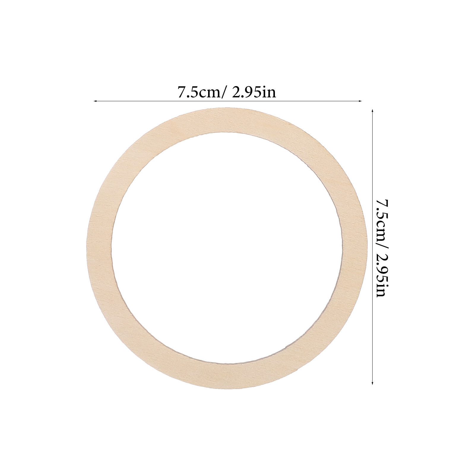 20 Piezas de Anillos Redondos  - Wood Ring Blank reseña y precio